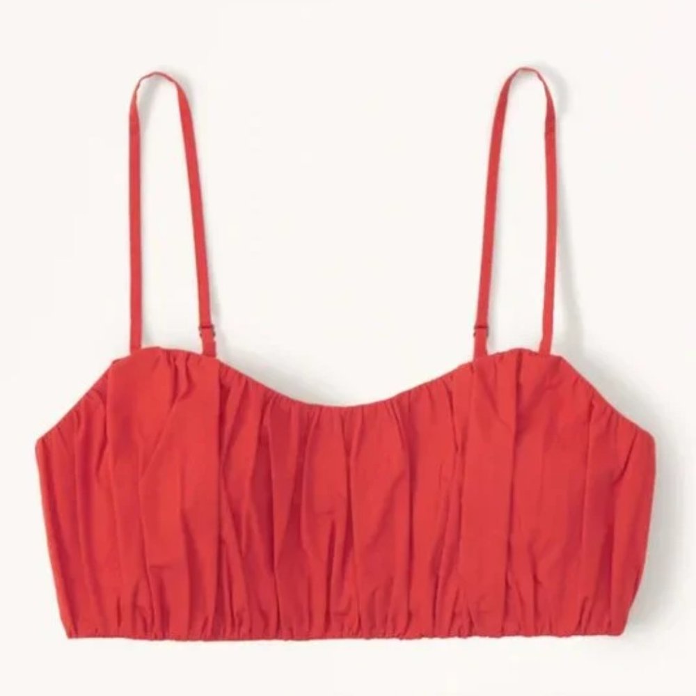 NWT Abercrombie & Fitch Ruched Tiny Set Top size small